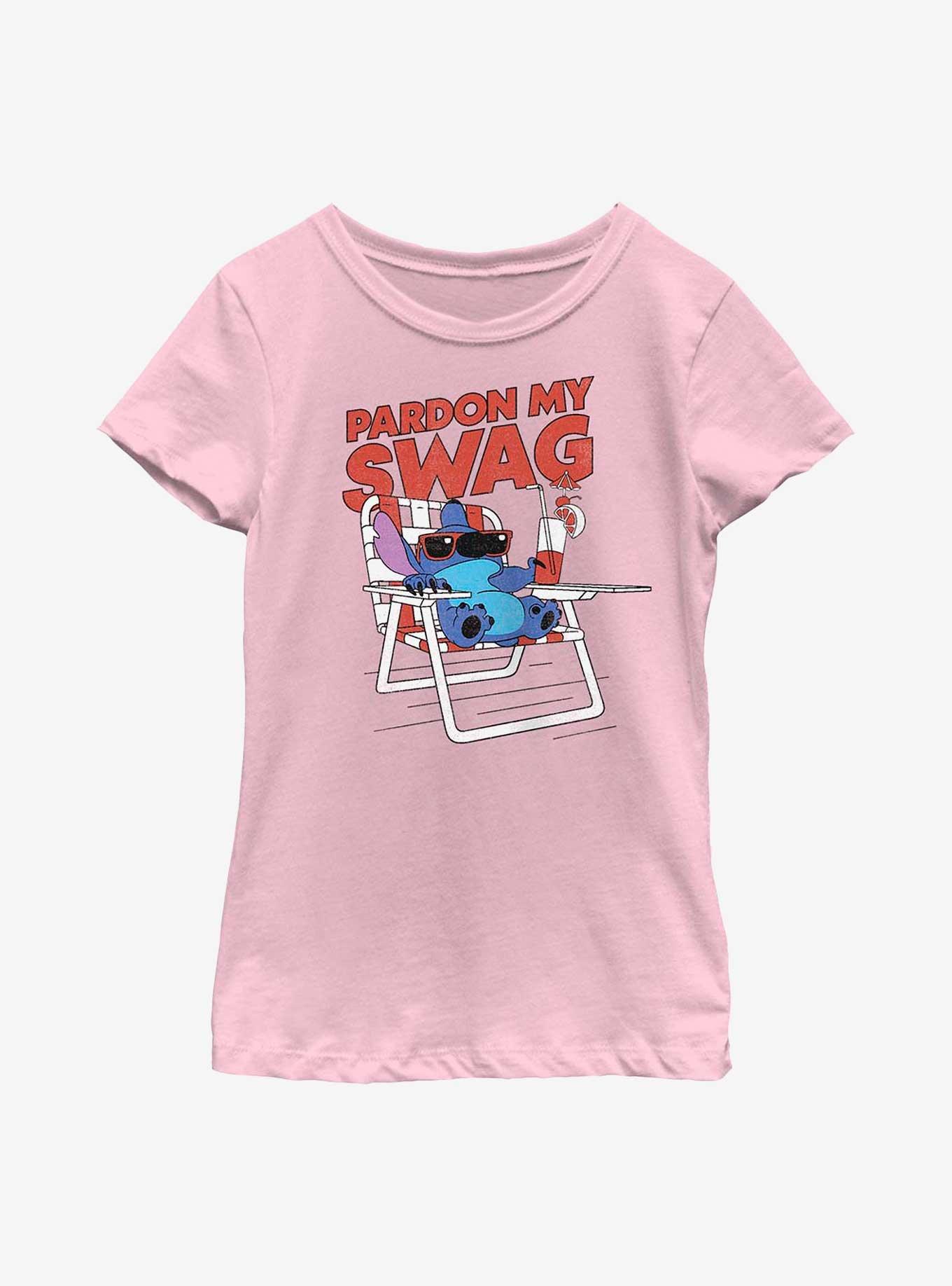 Disney Lilo & Stitch Pardon My Swag Youth Girls T-Shirt, , hi-res