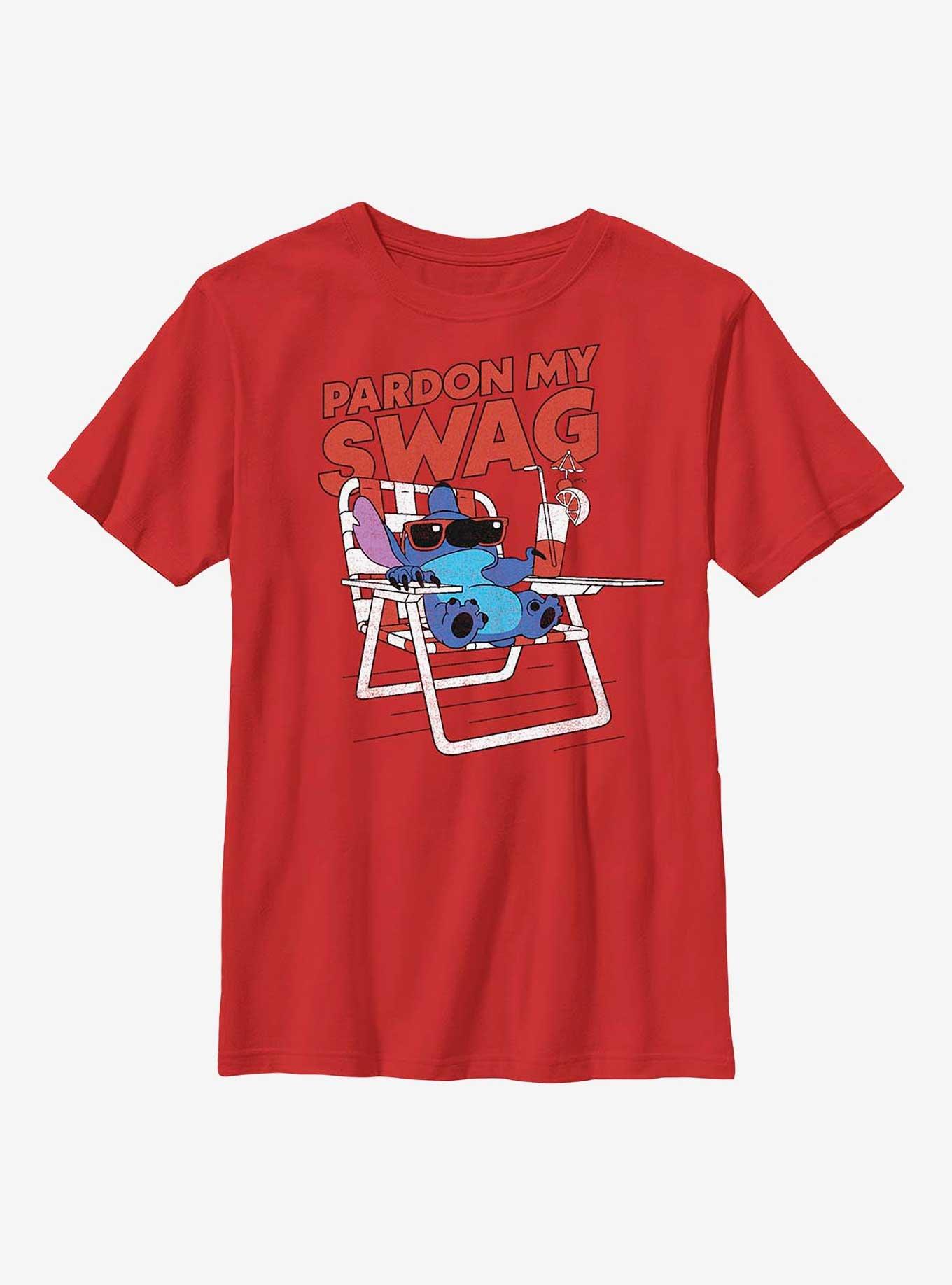 Disney Lilo & Stitch Pardon My Swag Youth T-Shirt, , hi-res