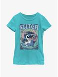 Disney Lilo & Stitch Groovy Stitch Youth Girls T-Shirt, TAHI BLUE, hi-res