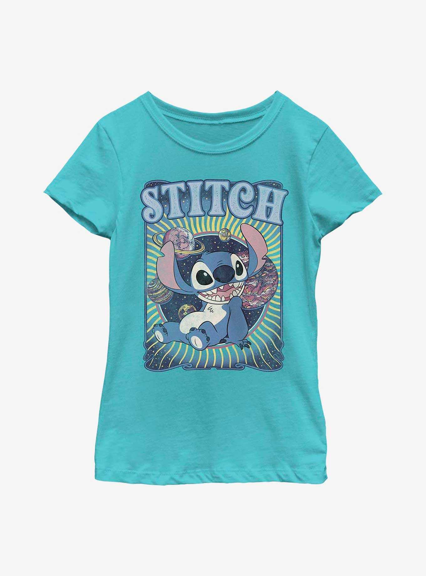 Disney Lilo & Stitch Groovy Stitch Youth Girls T-Shirt, , hi-res