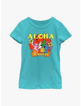 Disney Lilo & Stitch Aloha Angel & Stitch Youth Girls T-Shirt, , hi-res