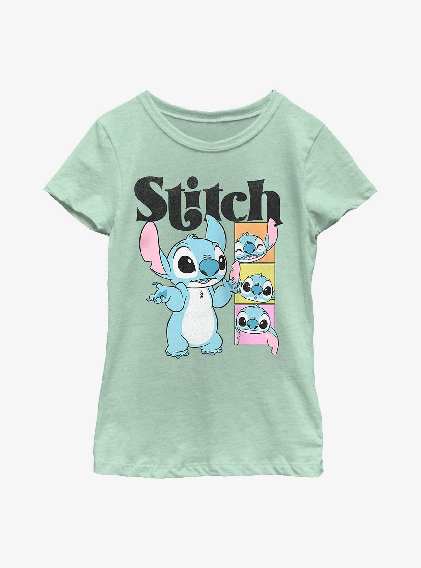 Disney Lilo & Stitch Faces of Stitch Youth Girls T-Shirt, , hi-res