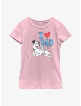 Disney 101 Dalmatians I Heart Dad Youth Girls T-Shirt, , hi-res