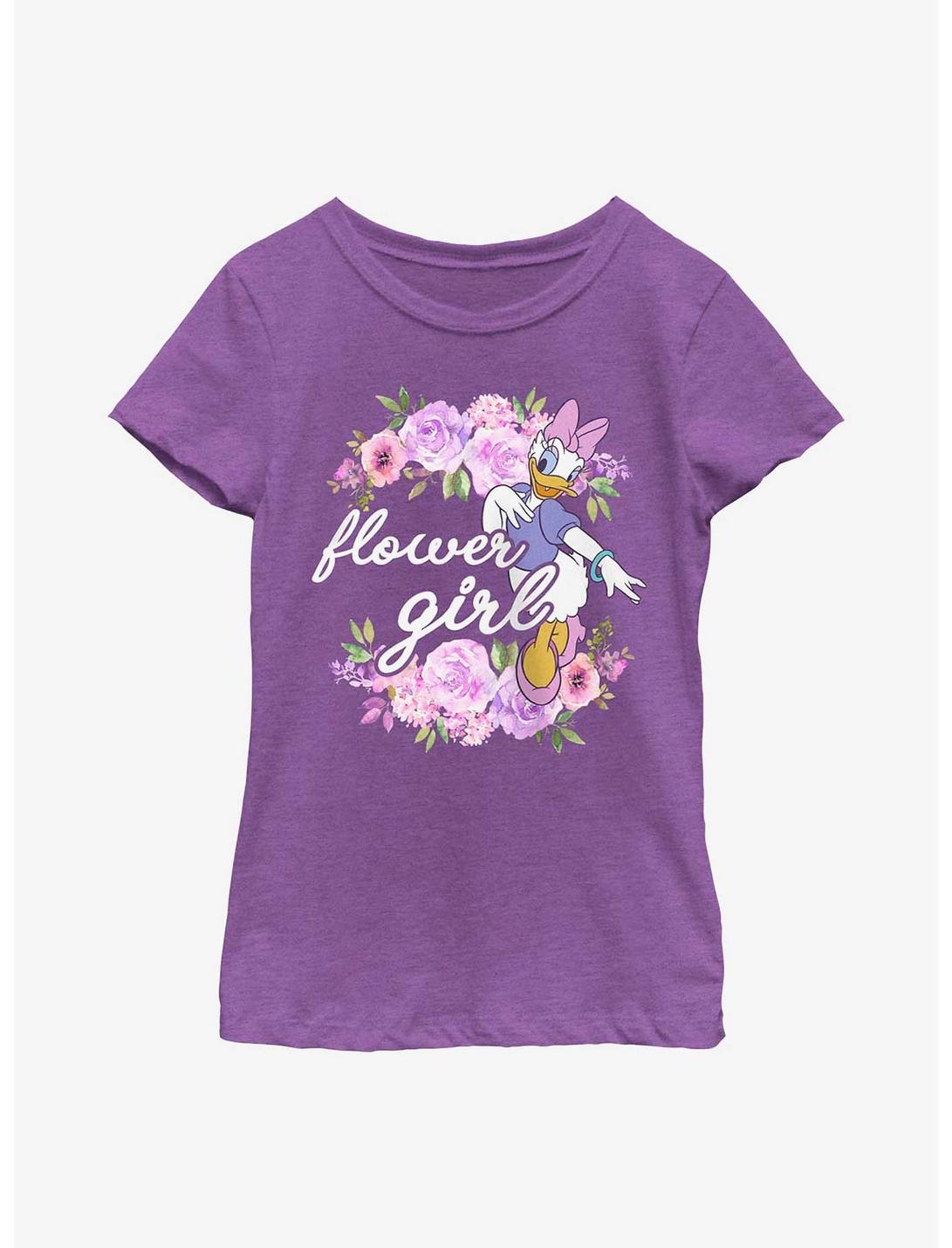Disney Daisy Duck Flower Girl Youth Girls T-Shirt, PURPLE BERRY, hi-res