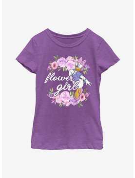 Disney Daisy Duck Flower Girl Youth Girls T-Shirt, , hi-res