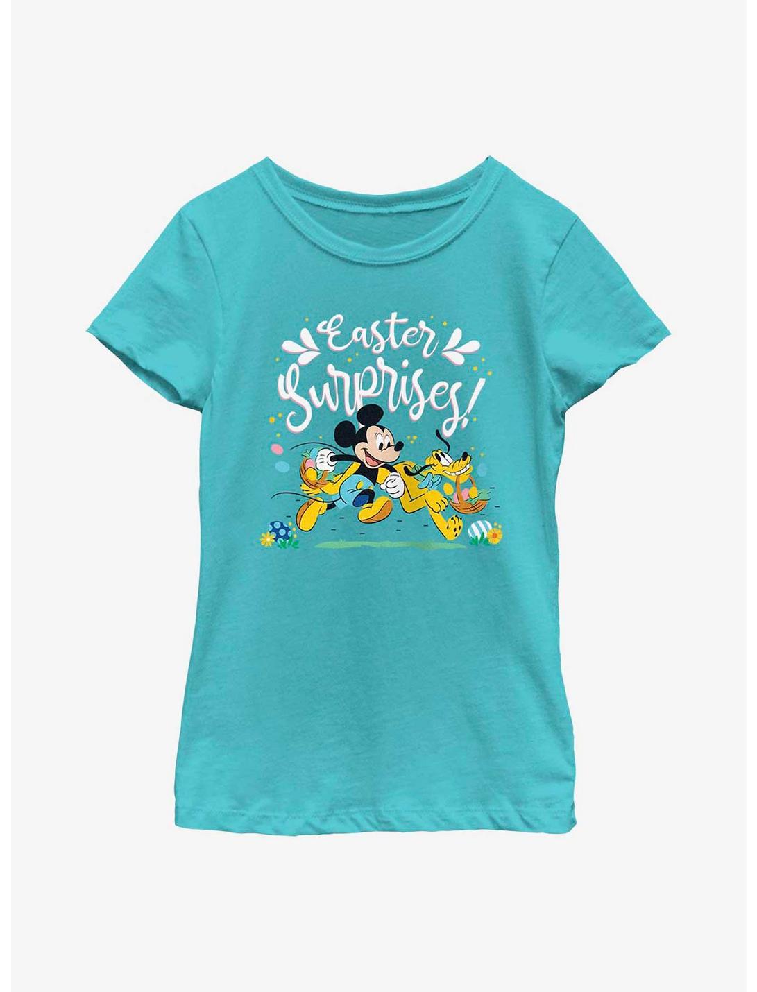 Disney Mickey Mouse Easter Surprises Youth Girls T-Shirt, TAHI BLUE, hi-res