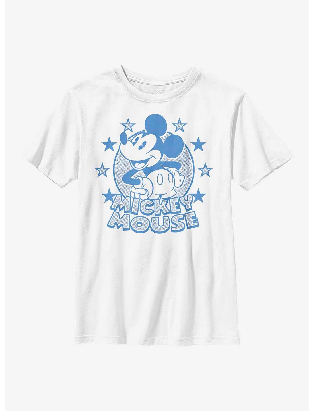 Disney Mickey Mouse Iconic Star Mouse Youth T-Shirt, WHITE, hi-res