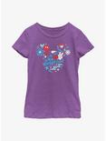 Disney Mickey Mouse The Original Mouse Ears Youth Girls T-Shirt, PURPLE BERRY, hi-res