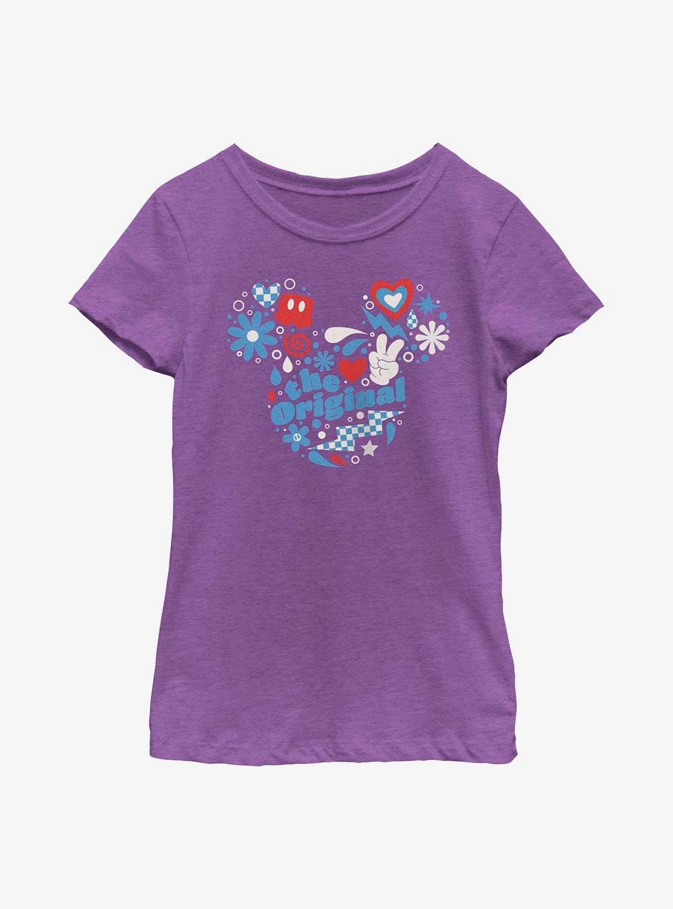 Disney Mickey Mouse The Original Mouse Ears Youth Girls T-Shirt, , hi-res