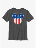 Disney Mickey Mouse Patriotic Mouse Ears Youth T-Shirt, CHAR HTR, hi-res