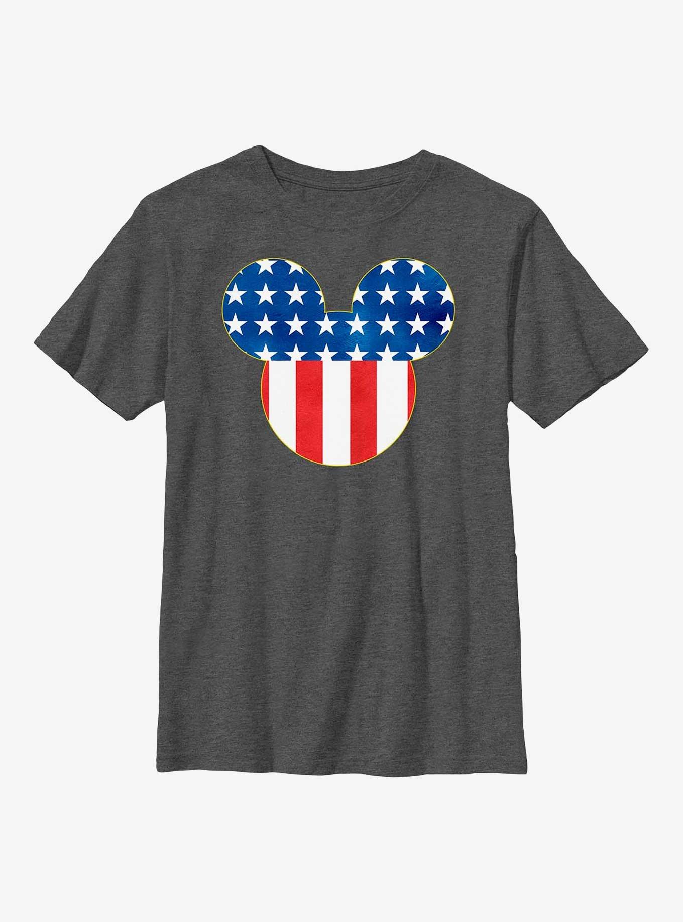 Disney Mickey Mouse Patriotic Mouse Ears Youth T-Shirt, , hi-res