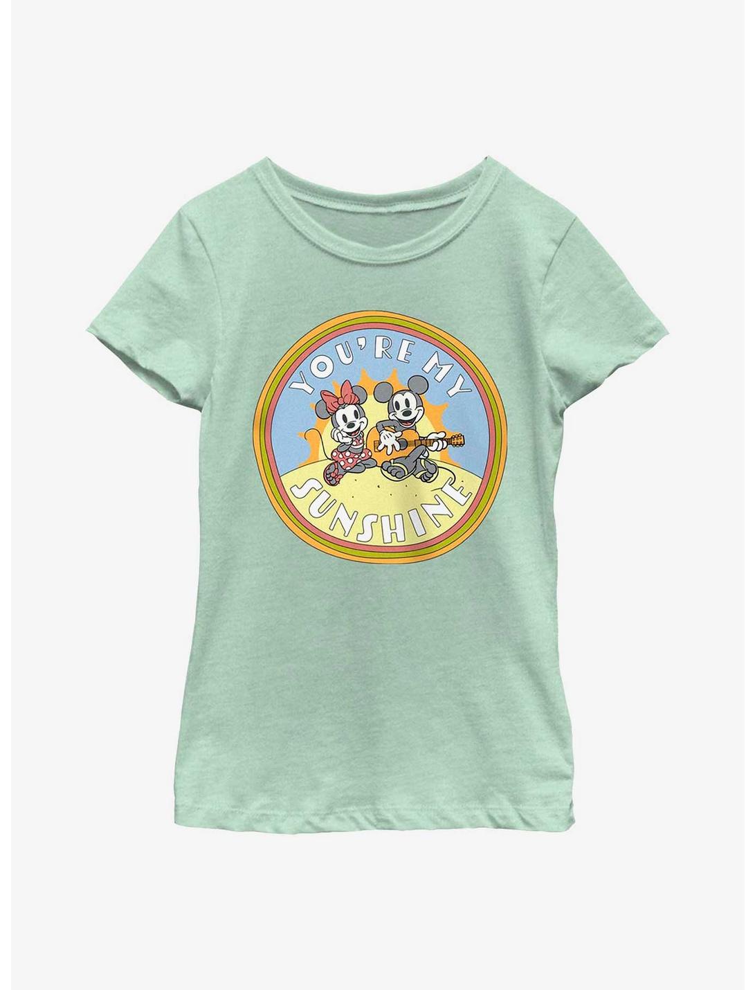 Disney Mickey Mouse You're My Sunshine Youth Girls T-Shirt, MINT, hi-res