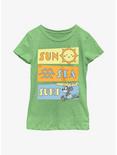 Disney Mickey Mouse Sun Sea Surf Youth Girls T-Shirt, GRN APPLE, hi-res