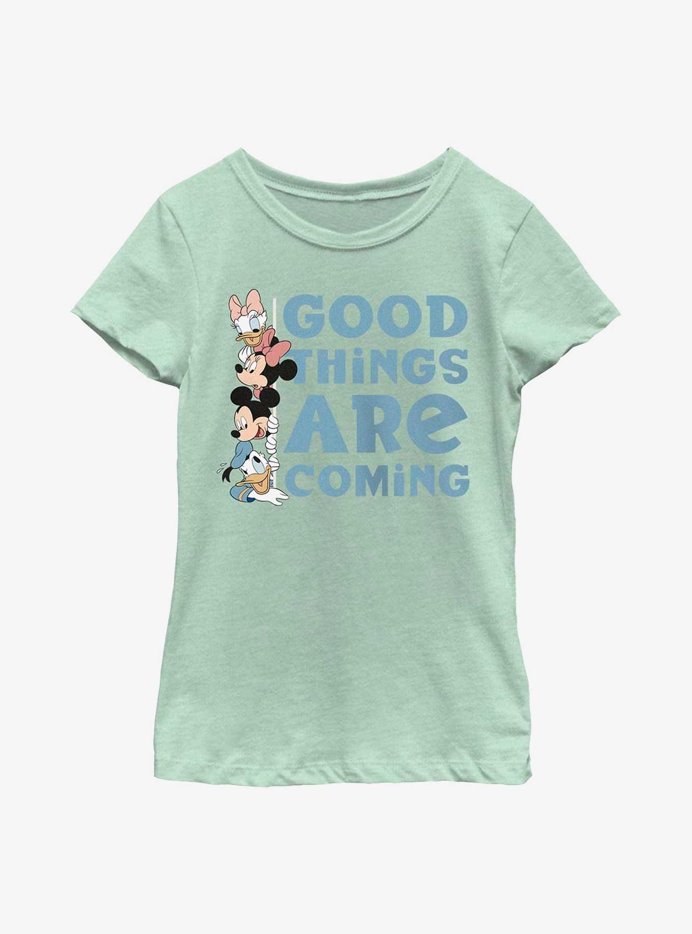 Disney Mickey Mouse Good Things Are Coming Youth Girls T-Shirt, , hi-res