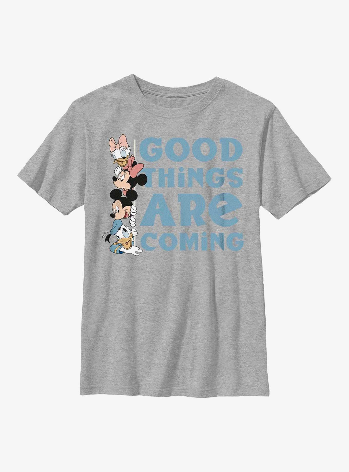 Disney Mickey Mouse Good Things Are Coming Youth T-Shirt, ATH HTR, hi-res