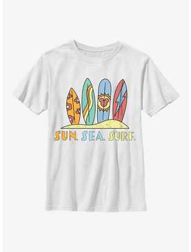 Disney Mickey Mouse Sun Sea Surf Boards Youth T-Shirt, , hi-res