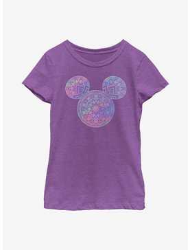 Disney Mickey Mouse Mandala Fill Youth Girls T-Shirt, , hi-res