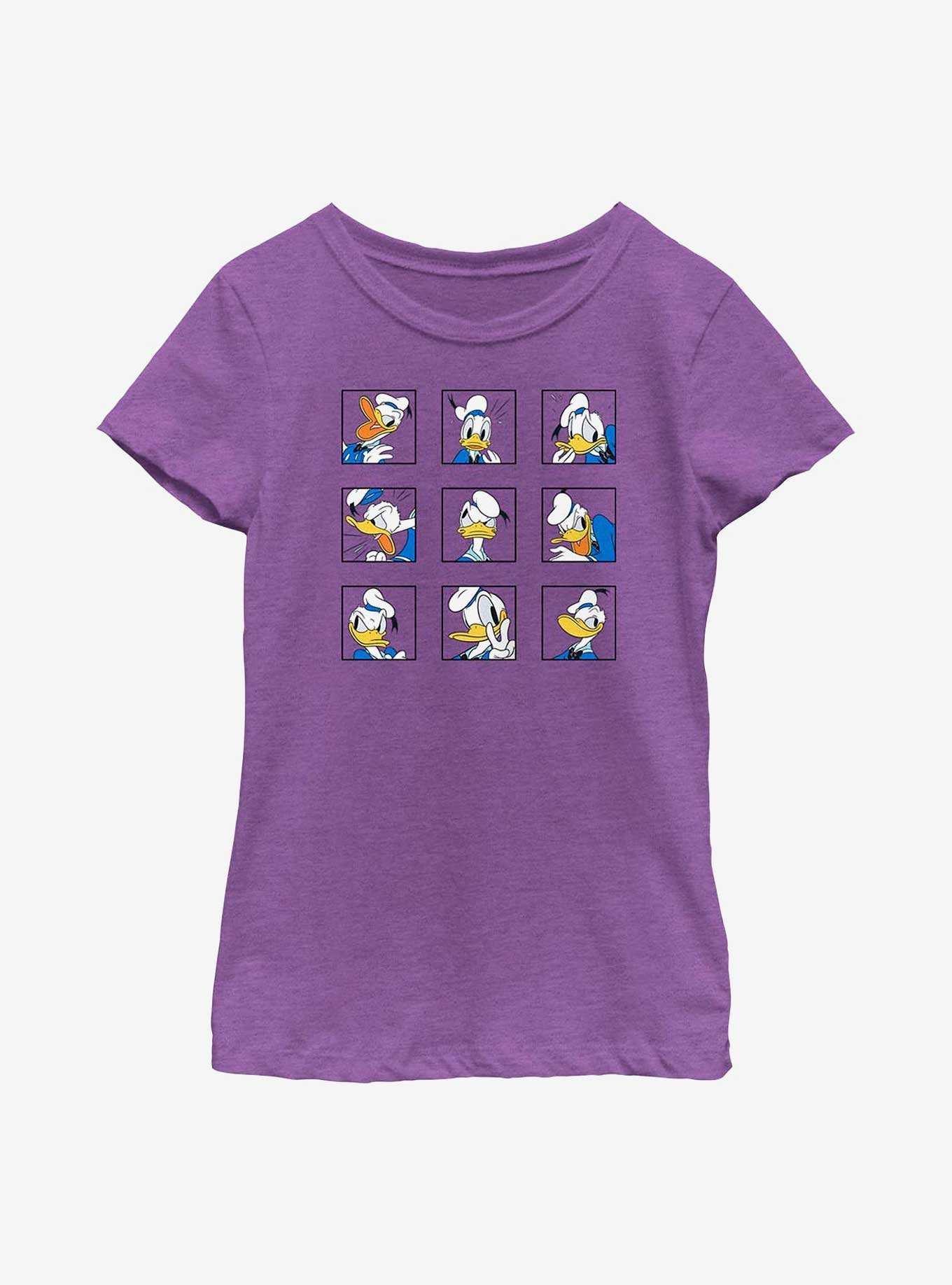 Disney Donald Duck Grid Expressions Youth Girls T-Shirt, , hi-res