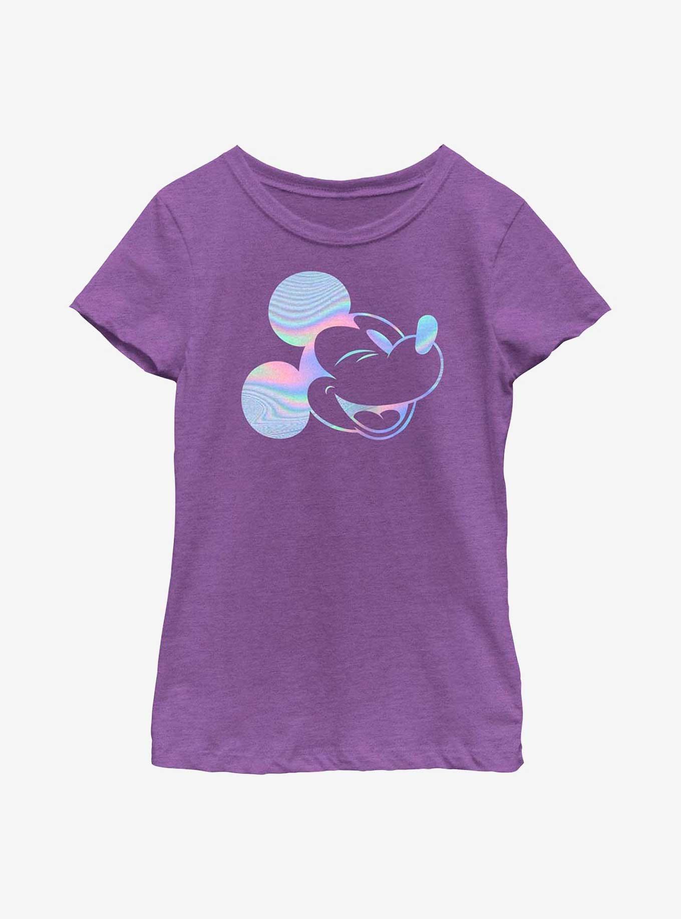 Disney Mickey Mouse Head Outline Groovy Youth Girls T-Shirt, , hi-res