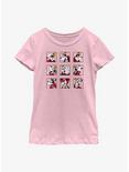 Disney Goofy Grid Expressions Youth Girls T-Shirt, PINK, hi-res