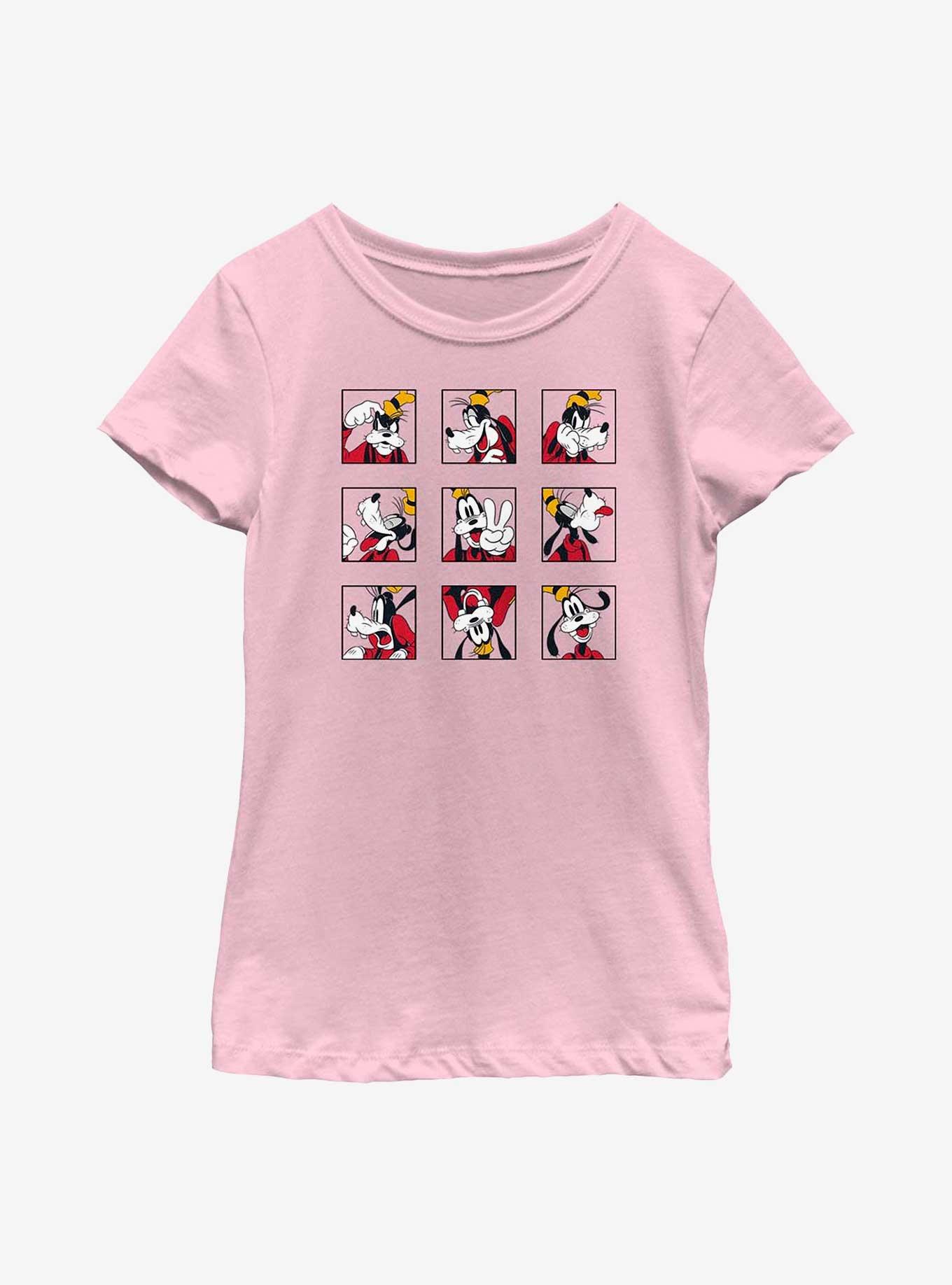 Disney Goofy Grid Expressions Youth Girls T-Shirt, , hi-res