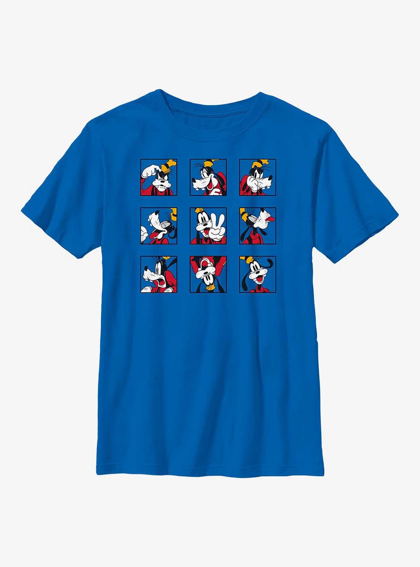 Disney Goofy Grid Expressions Youth T-Shirt, ROYAL, hi-res