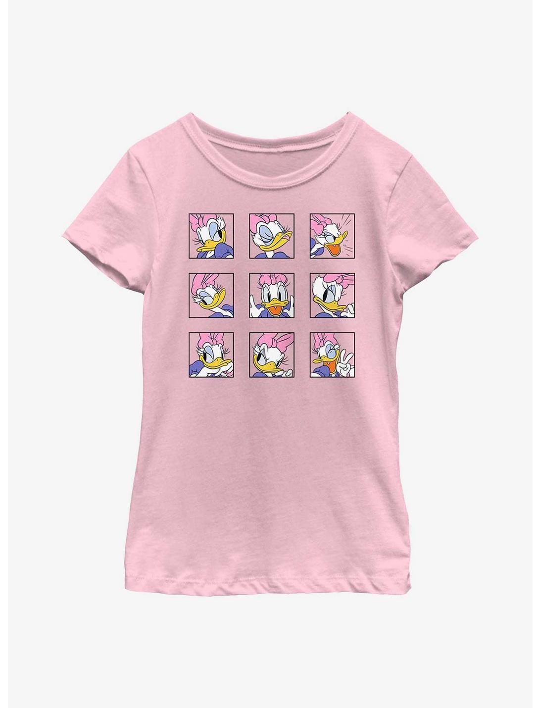 Disney Daisy Duck Grid Expressions Youth Girls T-Shirt, PINK, hi-res