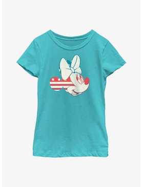 Disney Minnie Mouse American Flag Minnie Youth Girls T-Shirt, , hi-res