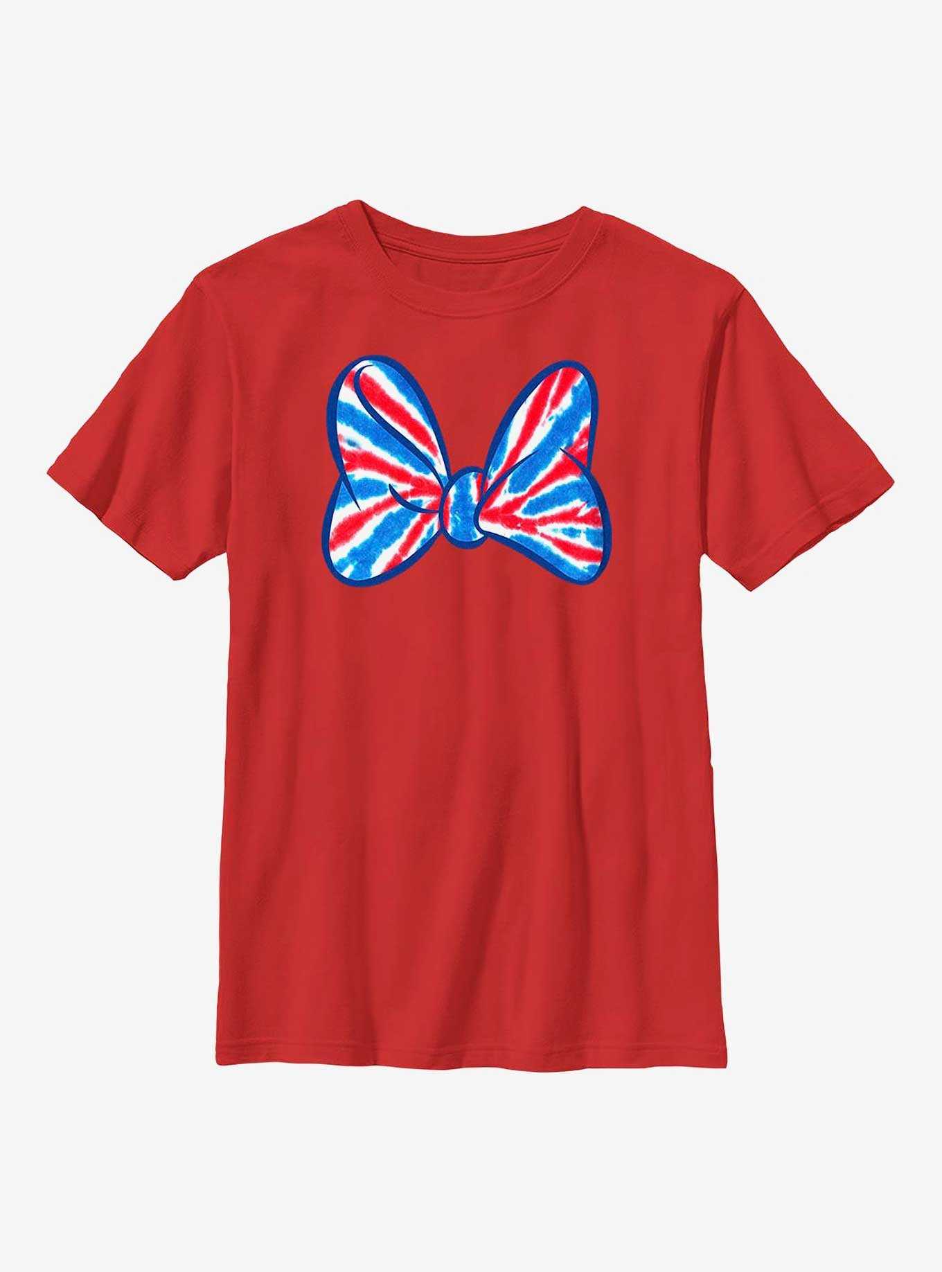 Disney Minnie Mouse Americana Bow Youth T-Shirt, , hi-res
