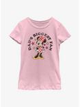 Disney Minnie Mouse Dad's Biggest Fan Youth Girls T-Shirt, PINK, hi-res