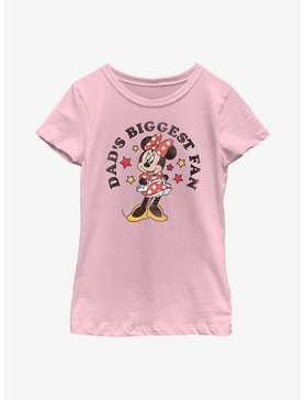 Disney Minnie Mouse Dad's Biggest Fan Youth Girls T-Shirt, , hi-res