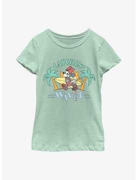 Disney Minnie Mouse Catchin' Waves Youth Girls T-Shirt, , hi-res