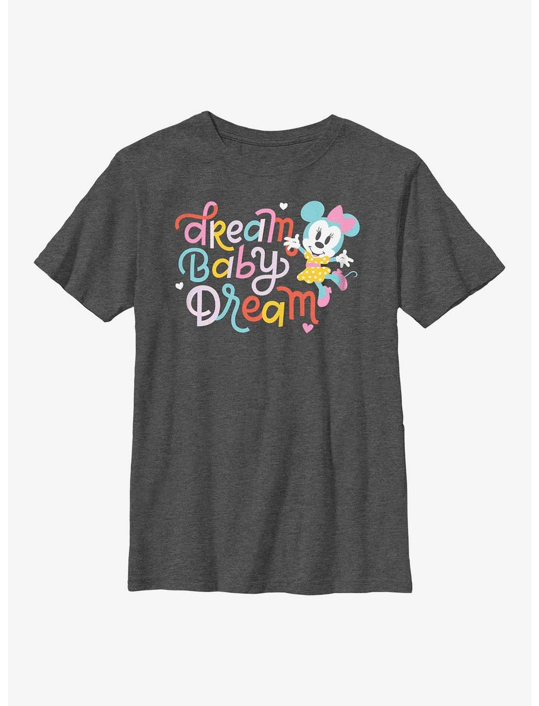 Disney Minnie Mouse Dream Baby Dream Youth T-Shirt, CHAR HTR, hi-res