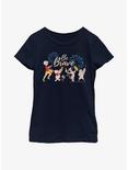 Disney Winnie The Pooh Be Brave Youth Girls T-Shirt, NAVY, hi-res