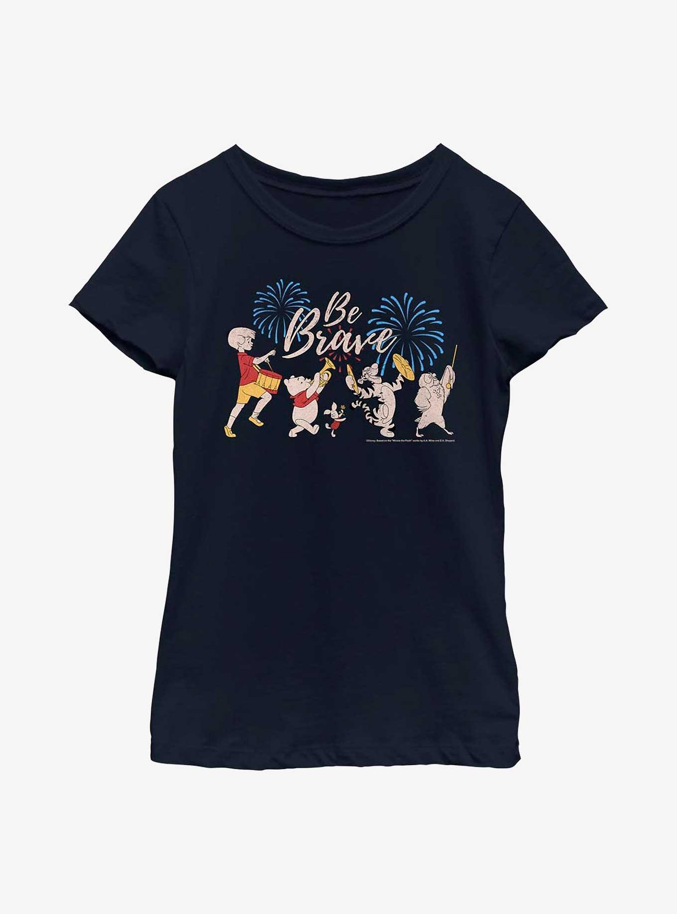 Disney Winnie The Pooh Be Brave Youth Girls T-Shirt, , hi-res