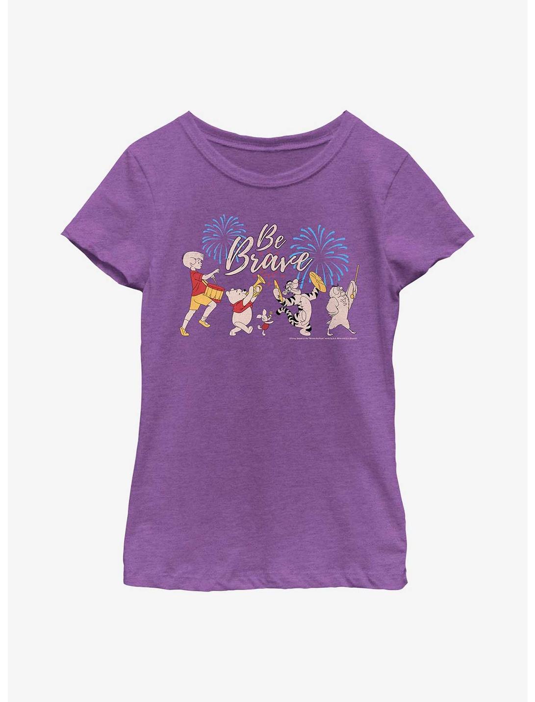 Disney Winnie The Pooh Be Brave Youth Girls T-Shirt, PURPLE BERRY, hi-res