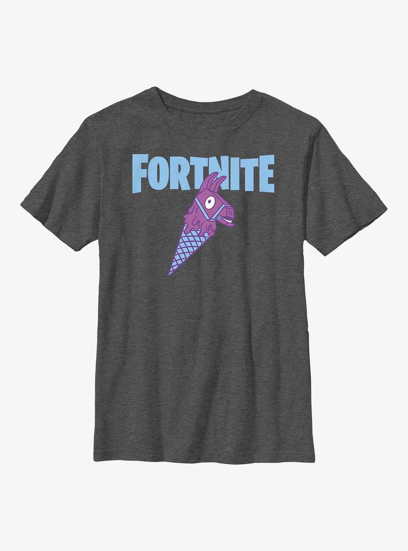 Fortnite Loot Llama Ice Cream Cone Youth T-Shirt, , hi-res