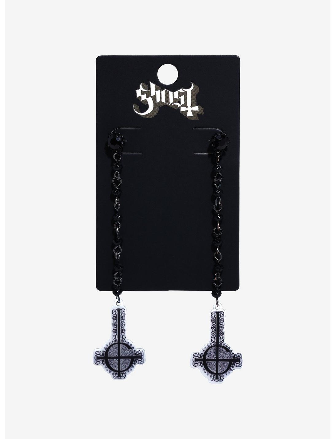 Ghost Grucifix Drop Earrings, , hi-res
