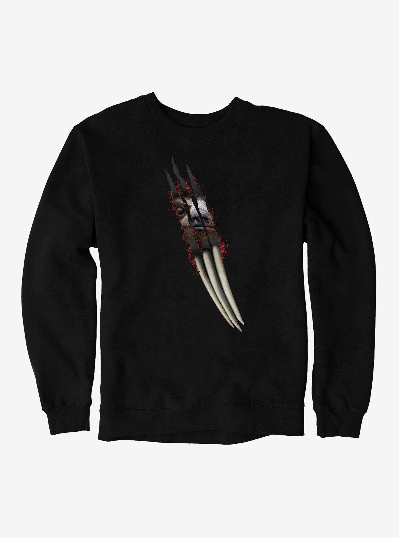 Hot Topic Scary Sloth Claws Sweatshirt