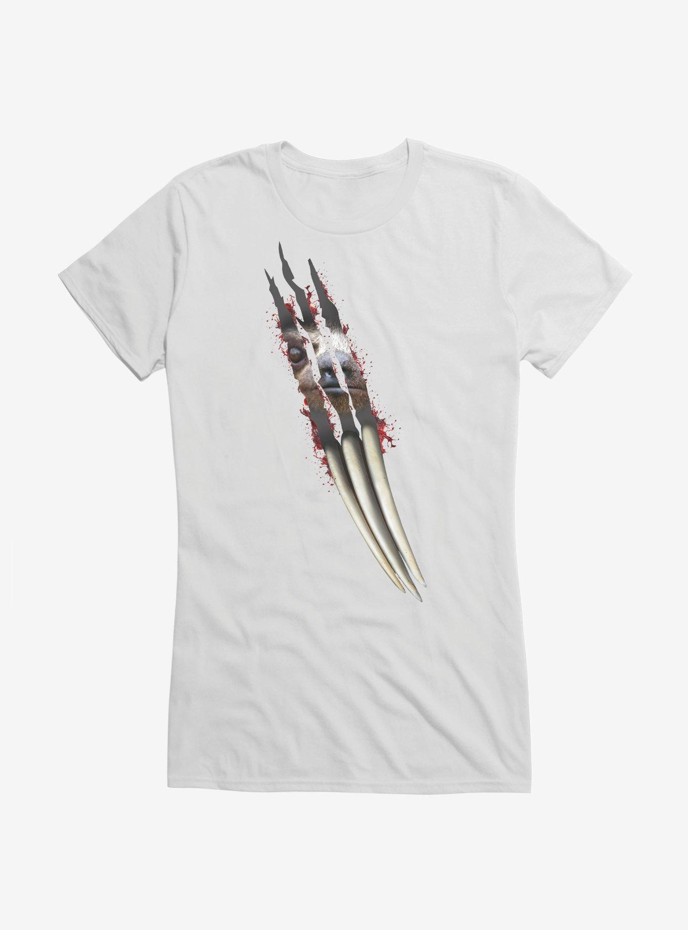 Scary Sloth Claws Girls T-Shirt, , hi-res