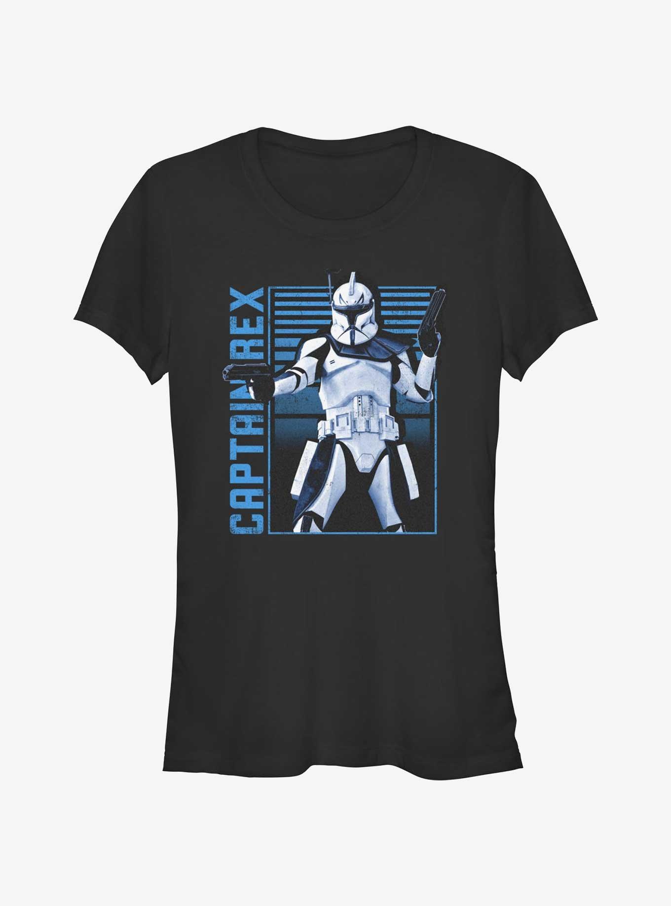 Disney Ahsoka Captain Rex Girls T-Shirt, BLACK, hi-res