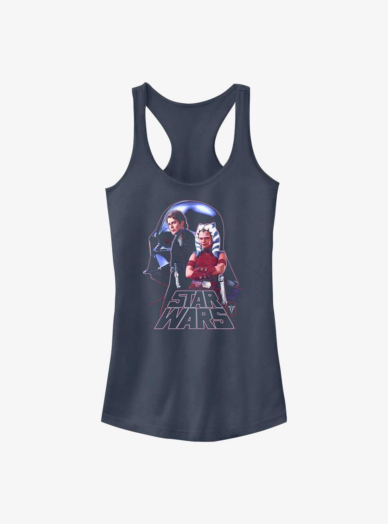 Disney Ahsoka Anakin Skywalker and Young Ahsoka Girls Tank, INDIGO, hi-res