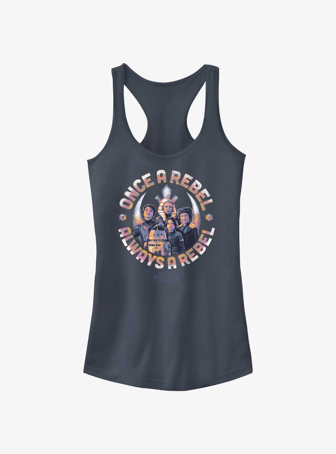 Disney Ahsoka Always A Rebel Girls Tank, INDIGO, hi-res