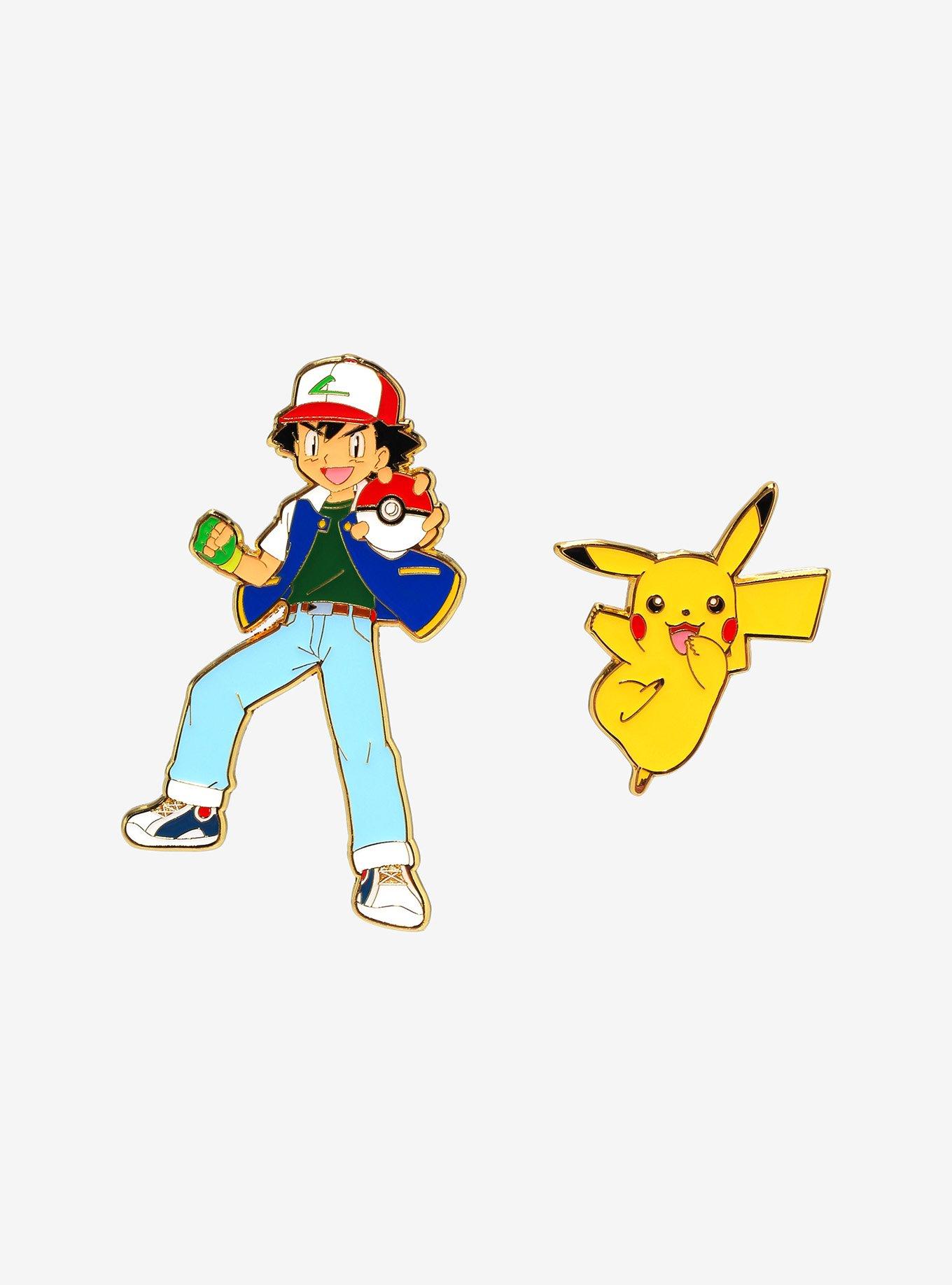 Pokémon Ash and Pikachu Enamel Pin Set — BoxLunch Exclusive | BoxLunch