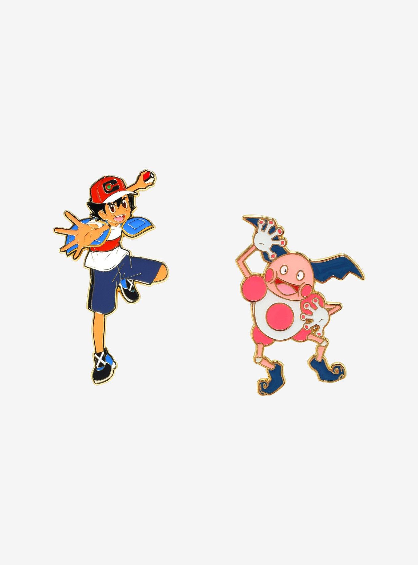 Pok&eacute;mon Ash and Mr. Mime Enamel Pin Set &mdash; BoxLunch Exclusive, , hi-res