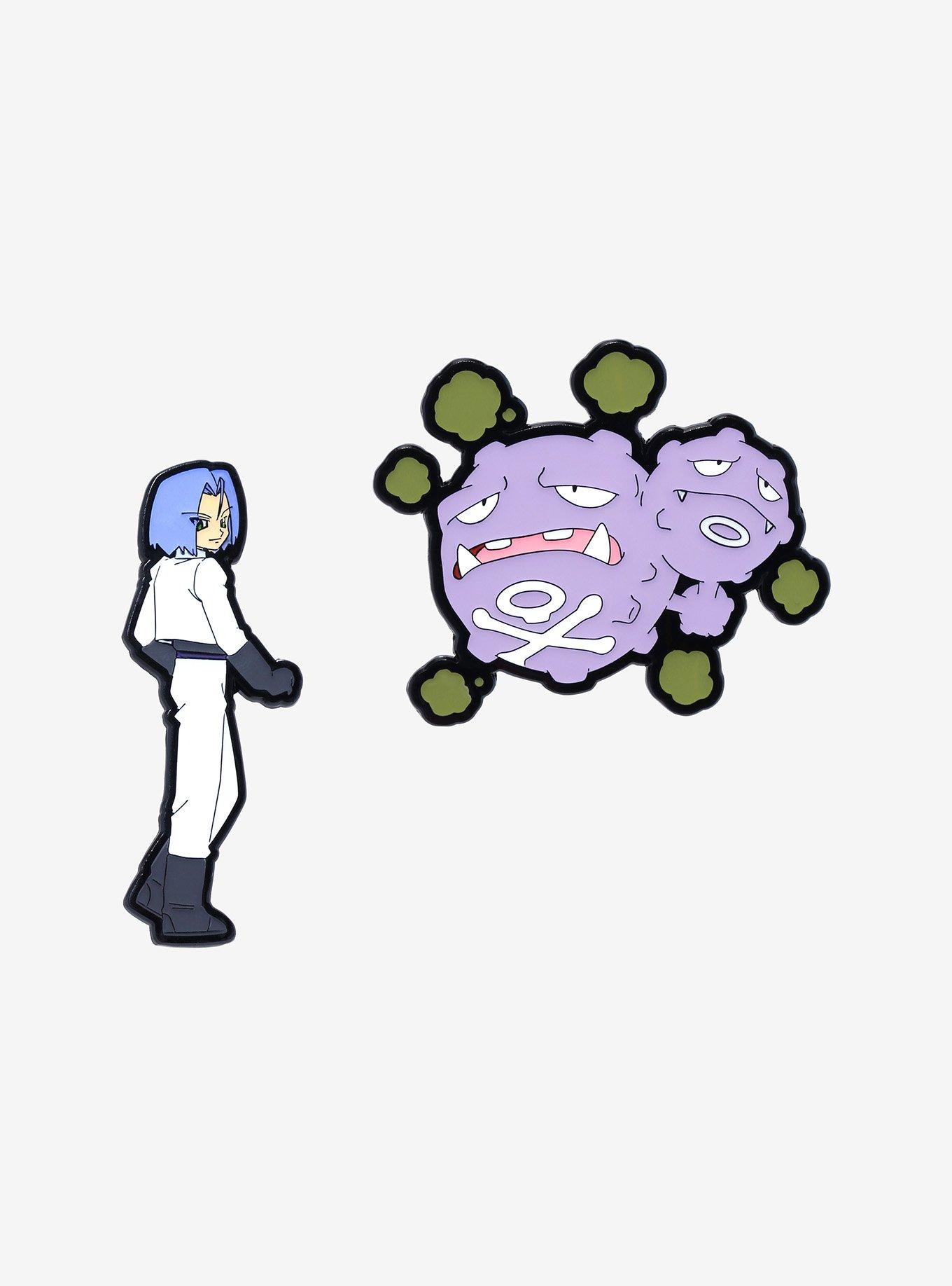 Pokémon Team Rocket James and Weezing Enamel Pin Set — BoxLunch Exclusive, , hi-res