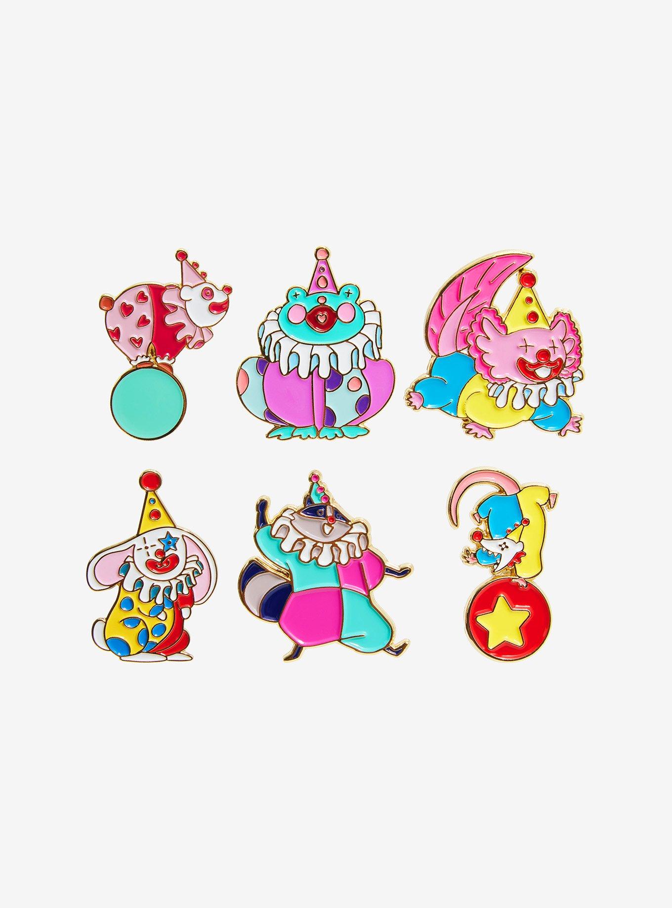 Clown Critters Blind Box Enamel Pin, , hi-res