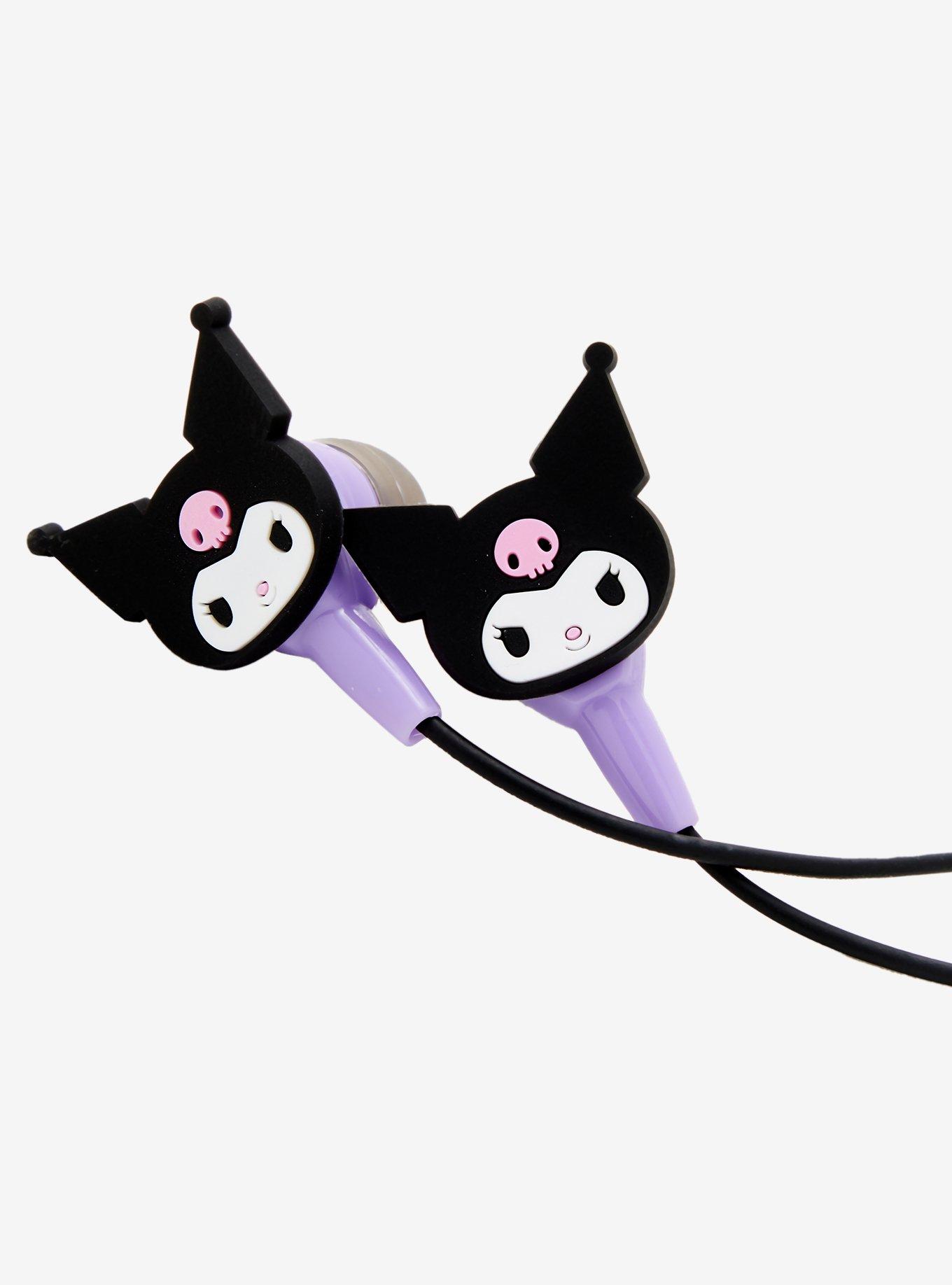 Kuromi Figural Wired Earbuds, , hi-res