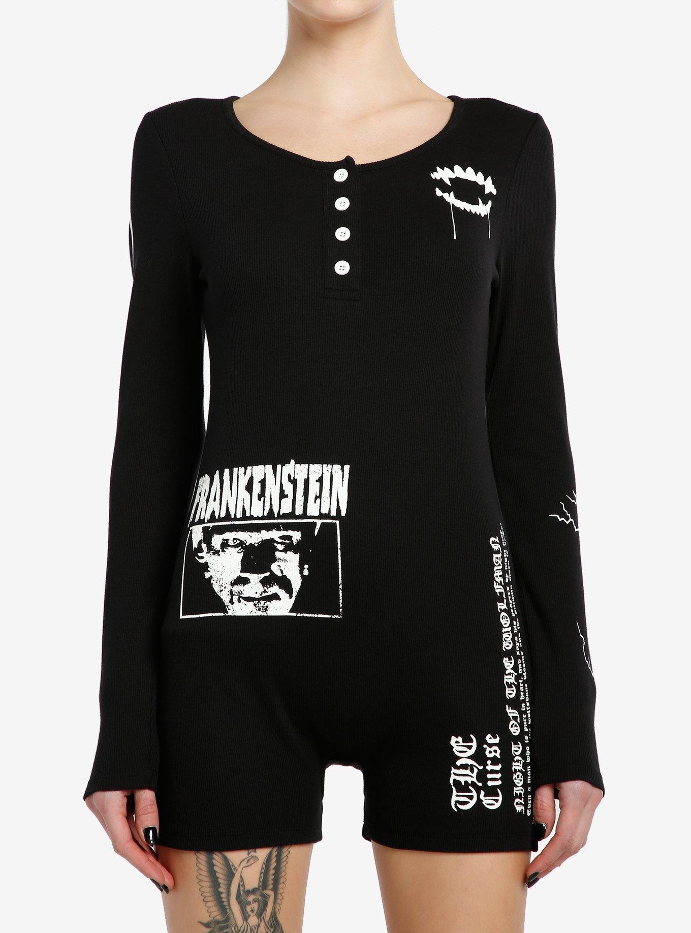 Universal Monsters Icons Long-Sleeve Romper, , hi-res