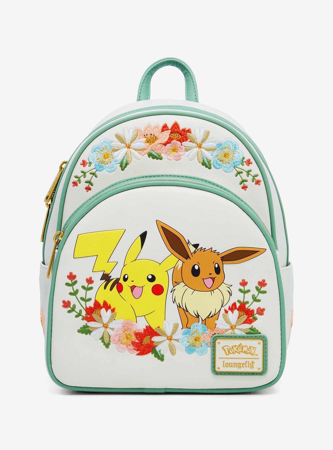 Loungefly Pokémon Pikachu and Eevee Floral Mini Backpack — BoxLunch  Exclusive